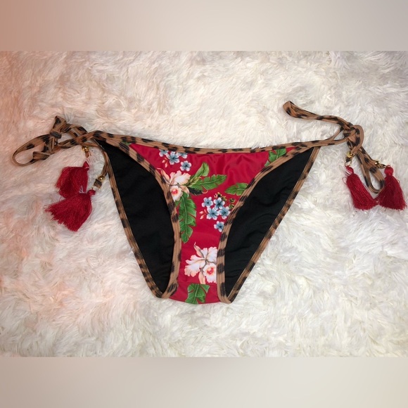 VENUS Other - VENUS Black Red and Tan Leopard Bikini size 6 NWOT
